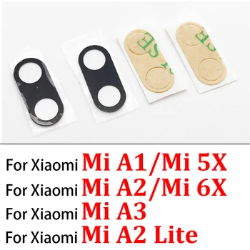 Atgal Kameros Stiklo Objektyvo Dangtelis Su Įklija, Xiaomi Mi A1/ Mi 5X Mi A2/ Mi 6X Mi A2 Lite A3 Max 2 Max 3 Sumaišykite 2 Mix 2S Sumaišykite 3 Mi11