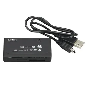 Atminties Kortelių Skaitytuvas Mini 26-IN-1 USB 2.0 High Speed Už SF xD, SD, MS SDHC su LED šviesos Kortelių Skaitytuvas