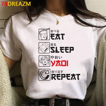 Atsižvelgiant Yaoi Bl Suteikta Atsižvelgiant Yaoi t-shirt viršuje tees femme spausdinti tumblr grunge japonų estetikos harajuku kawaii estetines