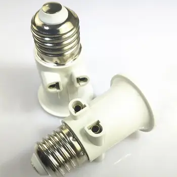 Atspari ugniai E27 Lemputės Adapteris Lempos Laikiklis Bazės Lizdas Perskaičiavimo su ES Plug AC100-240V 4A už Žibintai