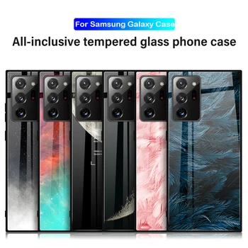 Atsparus smūgiams Telefono dėklas Samsung Galaxy S20 FE S21 Plius Pilnas draudimas, Stiklo Atveju 