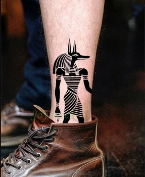 Atsparus vandeniui Laikina Tatuiruotė lipdukas raštas Senovės Egipte, Graikijoje Egipto totem Anubis tatto 