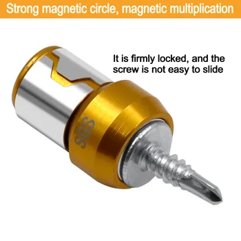 Atsuktuvas Magnetinis Žiedas Kortelės Karoliukai Stiprus Magnetinis Ratas Atsuktuvas Galvos Magnetizer Universalus Magnetosphere Plieno Įvorė
