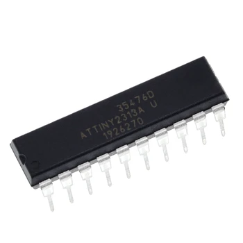 ATTINY2313A-PU ATTINY2313 DIP20 MCU 8-bitų ATtiny AVR RISC 2KB Flash 2.5 V/3.3 V/5V 20-Pin CINKAVIMAS naujas originalus