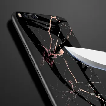Atveju Xiaomi mi 3 Pastaba Marmuro Grūdintas Stiklas, atsparus smūgiams Telefono Dėklai Xiaomi mi Pastaba 3 Mi Note3 MiNote3 Atveju Fundas Coque