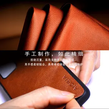 Atveju Xiaomi Redmi 9 Pastaba prabangių Senovinių Oda, odos rubisafe lizdą telefono dangtelis xiaomi redmi 9 pastaba atveju funda coque