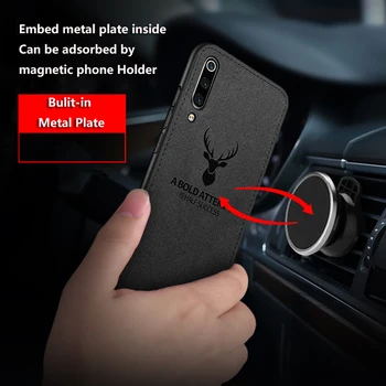 Audinio Tekstūra Elnias 3D Minkšti Magnetiniai Automobilių Atveju iphone 12 Magnetas Plokštė Atveju iphone 12 Pro Max，Už iphone12 Mini Silikono