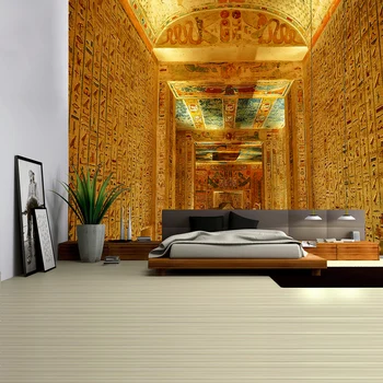 Aukso Senovės Egipto Gobelenas Sienos Kabo Senų Kultūros Spausdinti Hipių Egipto Sieniniai Gobelenai Audiniai Namų Dekoro Derliaus Gobelenas