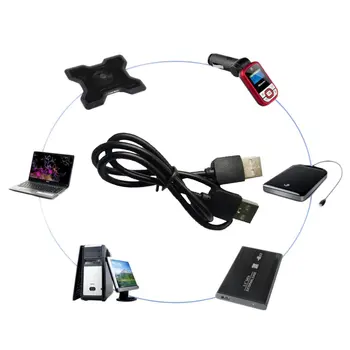 Aukštos Kokybės Black USB 2.0 Male vyrams, M/M Išplėtimo Jungties, Adapteris, Laidas Laidas Laidas Didmeninės prekybos sandėlyje!!!