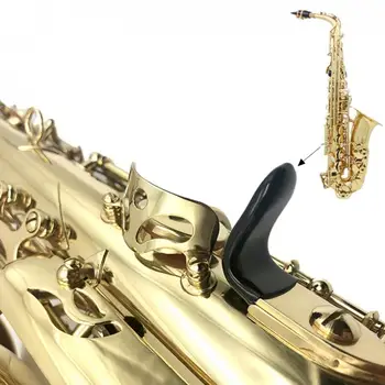 Aukštos Kokybės Gumos Saksofonas Juoda Nykščio Poilsio Užsklanda Pagalve Padas Pirštų Raštas Patogus Alto Tenoras Sopraninį Saksofoną