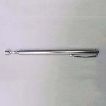 Aukštos kokybės ir nebrangiai, lengvai baras magnetas teleskopinis nešiojamų sidabro / juoda 4.92~25.59 colių (reguliuojamas) rankiniai įrankiai