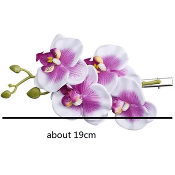Aukštos Kokybės Karšto Pardavimo 1PC 8 Spalvų Drugelių Orchidėja Plaukų Įrašą Dirbtinių Gėlių Mergaičių, Moterų Madinga Plaukų Aksesuarai korėjos