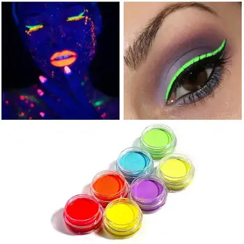 Aukštos Kokybės Vandens aktyvuotas ilgalaikį Uv Neon Veido Dažų Makiažas Pastelinių Spalvinga akių kontūro