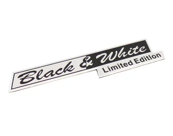 Auto Aliuminio, Black & white Limited Edition Logotipas Ženklelis Lipdukas