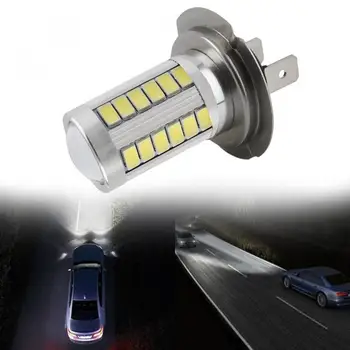 Auto Automobilis Rūko Atsarginės Šviesos Žibintų Lempos Lemputė LED Baltas Dekoratyvinis apšvietimas Automobilių Reikmenys 1PCS Automobilių H7 5630 LED šviesos