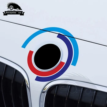 Automobilio Kapoto Variklio Dangtis Logotipo Lipdukas BMW E60 E90 F20 F30 F10 G30 Z4 F15 F16 F25 G05 G01 G20 X1 Automobilių Reikmenys Emblema Lipdukai