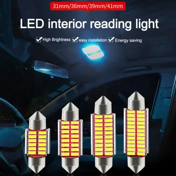Automobilio led šviesos kupolas dvigubos patarimas 4014 31/36/39 / 41mm dekodavimo Interjero skaitymo šviesa