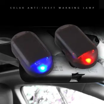 Automobilio Saulės Modeliavimas Anti-Theft LED Šviesos Apsaugos Sistema, Įspėjimas 