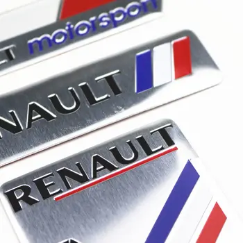 Automobilio Stilius 3D Aliuminio Lipdukai, Emblemos Ženklelis Decal Renault Megane 2 3 Duster 