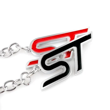 Automobilio Stilius Metalo ST logotipu Automobilio Pultelio paketų prižiūrėtojų raktinę Raktų Žiedas 