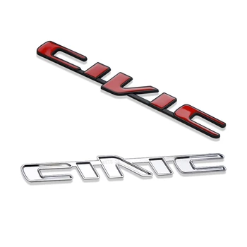 Automobilių 3D Metalo Logotipas Ženklelis Lipdukas Honda Civic Automobilio Galiniai Kamieno Laišką Logotipą, Lipdukai, Lipdukai, Auto Aksesuarai, Automobilių Stilius