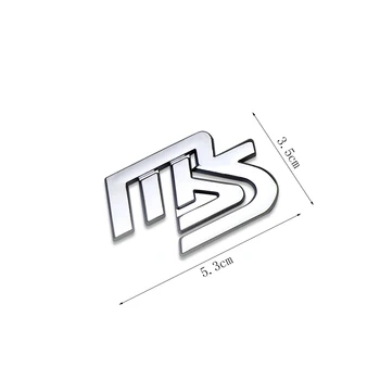 Automobilių 3D Metalo MS Emblema Lipdukas Lipdukas Logotipą Mazda 2 3 5 6 CX-4 CX-6 CX-5 CX-7 323 Axela Atenza M3 M6 MX3 Kėbulo Ženklelis
