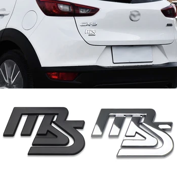 Automobilių 3D Metalo MS Emblema Lipdukas Lipdukas Logotipą Mazda 2 3 5 6 CX-4 CX-6 CX-5 CX-7 323 Axela Atenza M3 M6 MX3 Kėbulo Ženklelis