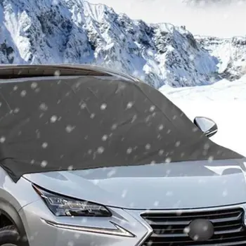 Automobilių Stiklų Padengti Saulės Atspalvis su siurbtuko Apsaugos Sniego, Ledo, Dulkių, Šalčio