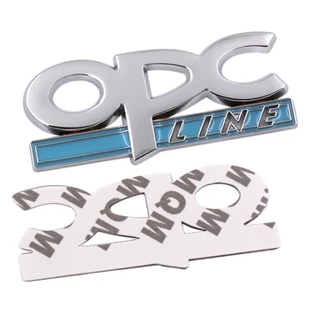 Automobilių stiliaus 3D Metalo OPC LINE Emblema Automobilio Pusės Sparno ir Uodegos Ženklelis Lipdukas OPEL Vectra b td cd Corsa d Insignia Mokka Regal automobilių padengti