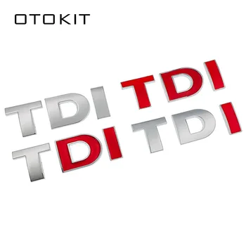 Automobilių Stiliaus Raudonos Kietos TDI Logotipas Ženklelis Emblema Lipdukas Automobilio Lipdukas, skirtas VW Golf JETTA GOLF MK4 MK5 MK6 skoda Seat Automobilių Reikmenys