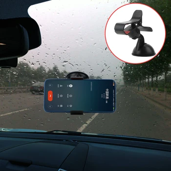 Automobilių Telefonas tutucu prietaisų Skydelio 360 Laipsnių Besisukantis GPS Suporte celular Windsheild Telefono Laikiklį, Automobilių Reikmenys