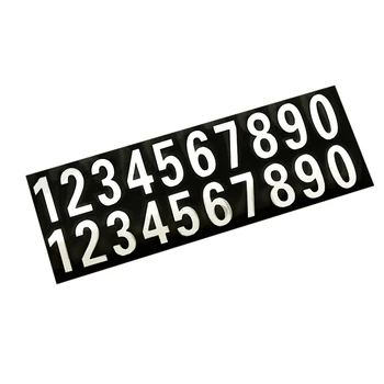 Automobilį ar Namo Durų Adresas pašto Dėžutės Numerio Skaitmenų Skaičius Automobilių Kambarys Vartų Vinilo Lipdukas Atspindintis Lipdukas Baltas Juodas