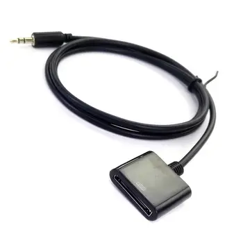 AUX Kabelis, 3.5 mm Male Plug 30-Pin Female Doko Adapteris Konvertuoti iPod