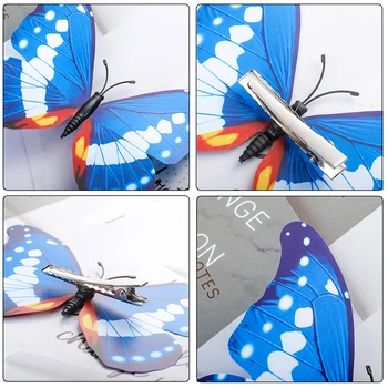 AWAYTR Rankų darbo Imitavimo Butterfly Vestuvių galvos Apdangalai, plaukų segtukai 