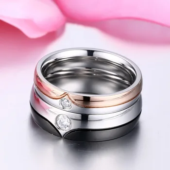 AZIZ BEKKAOUI 2019 Naujas Mados Graviruoti Pavadinimas Pora Žiedus Moterims, Vyrams, Vestuvių, Sužadėtuvių CZ Žiedas Unikalus Fine jewelry
