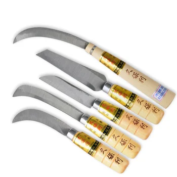 Aštrus nerūdijančio plieno machete peilis, rankinis daržovių, vaisių lukštenimo Nedidelių Bananų, Ananasų peilis medienos rankena pjovimo Virtuvės įrankiai