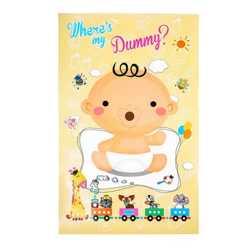 Baby Shower Žaidimas Žindukas Lipdukas 1th Gimtadienio Tinka Kūdikių Dušas Šventė Nuimamas Pin Plakatas Berniukas ar Mergaitė Manekenas,Q