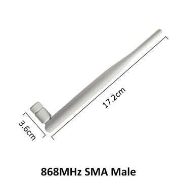 Balta 868MHz 915MHz 5dbi Antenos SMA Male Jungtis GSM 915 MHz iki 868 MHz antena antenos vandeniui 21cm RP-SMA/u.FL Galiuku Laidu
