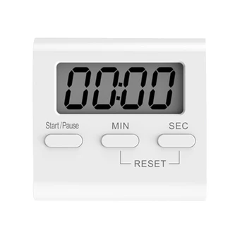 Baltas Mini Elektroninių Didelis LCD Skaitmeninis Virtuvės Laikmatis, Laikrodis, Atbulinis Skaičiavimas Kartą Garsiai Signalizacijos Namų Orkaitėje Kepimo Įrankiai, Reikmenys