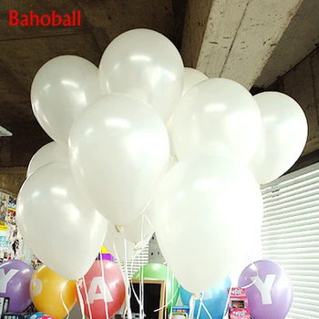 Balti Balionai 10VNT 10inch Pearl Lateksiniai Balionai Vestuvių Papuošalai Pripučiami Oro Kamuolys Vaikų Gimtadienio Ballon Prekes