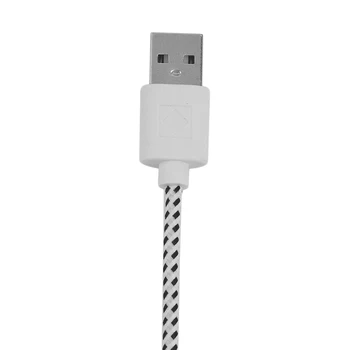 Baltos Šviesos Svorio Max 2.1 išvesties V8 Micro USB 2.0 Butas Makaronų Duomenų Įkroviklio Kabelį, Skirtą 
