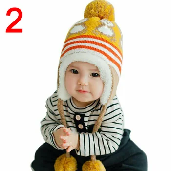 Bamblys Vaikai, Kūdikis, Berniukas, Mergaitė Žiemą Šilta Megzta Nėrimo Earflap Beanie Skrybėlių Bžūp Vilnos Mielas Pingvinas 2020 M. Naujo Dizaino, Vaikams, Skrybėlės