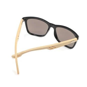 Bambuko Medienos Akiniai nuo saulės Prekės ženklo Dizainas Vyrų Senovinių Kvadratinių Saulės Akiniai Moterų Danga Veidrodis Sunglass UV400 Atspalvių Oculos de sol