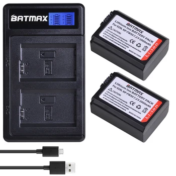 Bamtax NP-FW50 NP FW50 NPFW50 npfw50 baterija+LCD Dvigubas Kroviklis Sony Alpha a6500 a6300 a6400 a6000 a5000 a3000 NEX-3 a7R