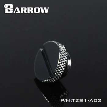 Barrow TZS1-A02 G1 / 4 Baltos spalvos Juoda, Sidabras, Auksas Akrilas vandens aušinimo jungtis, monetos gali būti naudojami pasukti jungtis