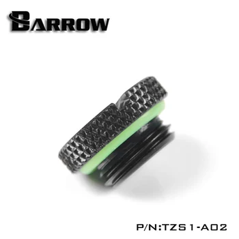 Barrow TZS1-A02 G1 / 4 Baltos spalvos Juoda, Sidabras, Auksas Akrilas vandens aušinimo jungtis, monetos gali būti naudojami pasukti jungtis