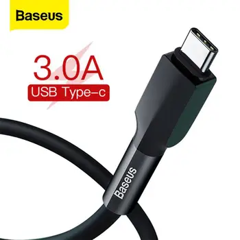 Baseus USB C Tipo Kabelis Greitai Įkrauti USB 3.0 C Duomenų Kabelis, USB-C Vielos Greito Įkrovimo Samsung S20 Xiaomi 