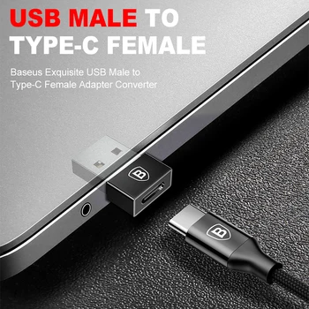 Baseus USB C Tipo OTG Adapteris, USB C Male Micro USB Female Kabelio Keitikliai, Skirti 
