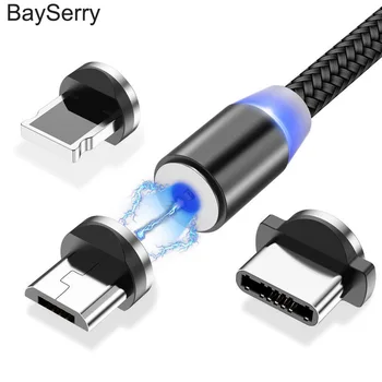 BaySerry Magnetinio Kabelis USB C Tipo Kabelis iPhone, 11 Pro Max XR 