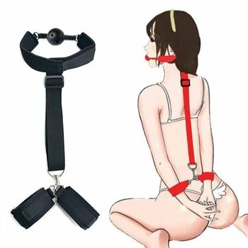 BDSM Bondage Tvirtinimo Nelaisvėje Fetišas Vergas Antrankiai & Kulkšnies Rankogaliai Suaugusiųjų Žaidimai Erotinis Sekso Žaislai, Moters, Poros Sekso Produktai